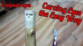 Carving Eyes In 5 Minutes [upl. by Gromme677]