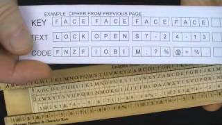 Enigma Slide Rule Iinear Cipher Encryption machine [upl. by Nodab]