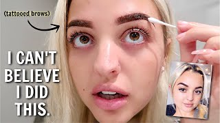 I GOT MY EYEBROWS MICROBLADED MY EXPERIENCE [upl. by Eidnas]