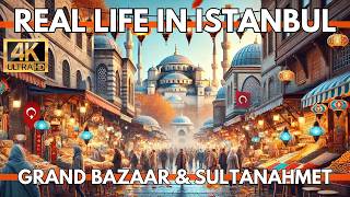 ISTANBUL TURKEY 2024 REAL LIFE IN THIS DAYS GRAND BAZAARSULTANAHMET 4K WALKING TOUR [upl. by Tem]