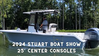 2024 Stuart Boat Show  Comparing 25 Center Consoles and Reviewing 2023 vs 2024 Pricing [upl. by Druce]