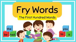 First 100 Fry words  Kindergarten and First Grade Sight Words  Sight Words  Dolch  Learn to Read [upl. by Anilok608]