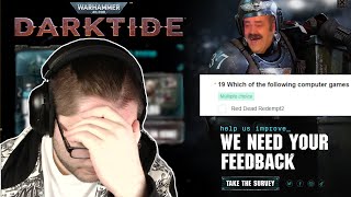 Warhammer 40k Darktide made a player survey and its a disaster for the next update [upl. by Entirb]