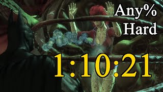 Batman Arkham Asylum Speedrun Any Hard in 11021 obsolete [upl. by Natty]