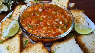 Most Viral Tomato Chutney  Salsa Sauce  Dip For Nachos Chips Toasted Bread [upl. by Etnoek21]