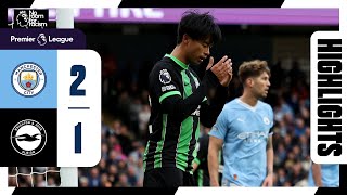 PL Highlights Man City 2 Brighton 1 [upl. by Einallem131]