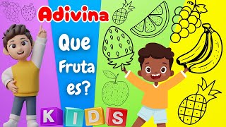 ¡Adivina que Fruta es🍓🥝🍎 Fruta para niños  Video Educativo  Video para niños [upl. by Anwahsiek]