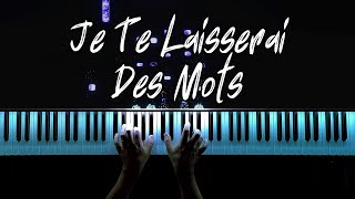 Patrick Watson  Je Te Laisserai Des Mots Piano Cover [upl. by Syah]