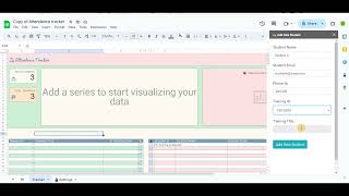 Attendance Tracker Google Sheets Template [upl. by Anaibaf860]