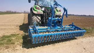 Lemken Zirkon 8  DeutzFahr 6165 TTV [upl. by Yearwood]