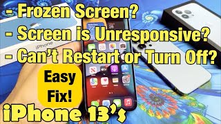 iPhone 13s Screen is Frozen Unresponsive or Cant Restart Easy Fix [upl. by Rebeh591]