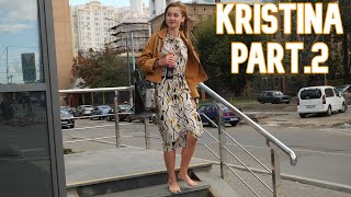 Kristina  Autumn barefoot walk pt2 from CityFeetcom [upl. by Heins958]