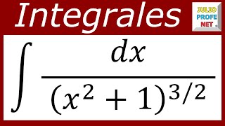 INTEGRACIÓN POR SUSTITUCIÓN TRIGONOMÉTRICA  Ejercicio 7 [upl. by Htidirrem]