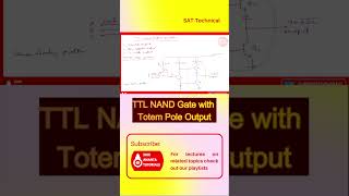 TTL NAND Gate with Totem Pole Output electronicsengineering digitalelectronicslectures ttl [upl. by Nelie]