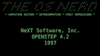 GUI History  OPENSTEP 42 [upl. by Krause]