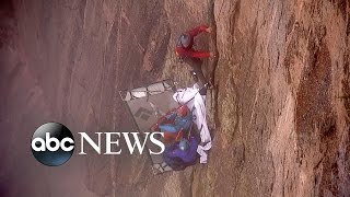 Black Canyon Repel  Drop 1900 Feet Down With GMAs TJ Holmes [upl. by Ibocaj]