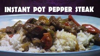 INSTANT POT PEPPER STEAK RECIPE [upl. by Maccarone]