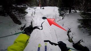 Skiing through pipe gone wrong [upl. by Ecnerewal]