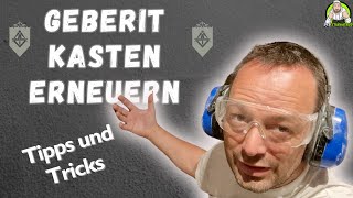 Unterputz Geberit Spülkasten tauschen Was tun wenn keine Bestandsfliesen mehr in Reserve sind [upl. by Delbert]