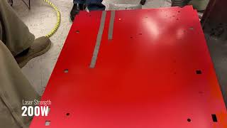 Removing Paint with a 50W 100W and 200W Handheld Lasers [upl. by Ehr]