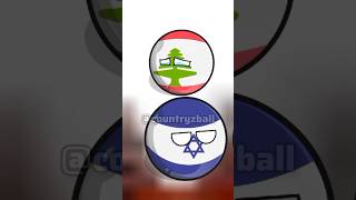 Team Lebanon vs team Israel lebanon countryballexplain countryball shorts [upl. by Nathanoj]