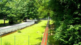 Schwebebahn at Schloss Thurn in Heroldsbach Germany Reverse POV [upl. by Limemann605]