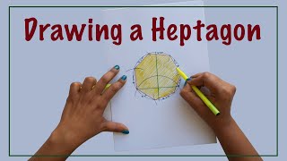 How to draw a Heptagon  Seven Sided Polygon [upl. by Jaime]