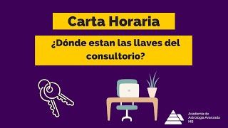 Carta Horaria  ¿Dónde están las llaves del consultorio [upl. by Mima]