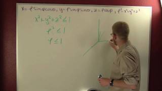 discribe a sphere in spherical coordinates [upl. by Ahseit]