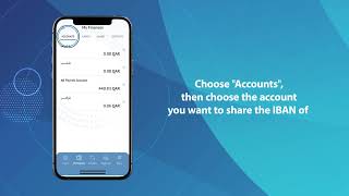 Send your IBAN easily through quotArabi Mobilequot app  Qatar [upl. by Rothstein]