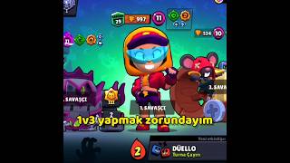 30 Rank Max Ama 1v3 Yapmak Zorundayım brawlstars shorts dumagang [upl. by Tabbitha]