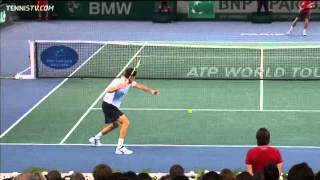 Janowicz Disguises Hot Shot Dropper In Paris Final [upl. by Auburta547]