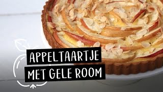 Recept  Appeltaartje met gele room  EEFSFOOD [upl. by Colligan]