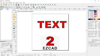 UV laser marking machine software EZCAD2 FunctionTEXT [upl. by Dnesnwot]