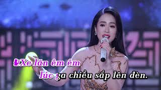 KARAOKE  BEAT GỐC Chuyến Tàu Hoàng Hôn  Như Ý [upl. by Annanhoj]