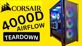 Corsair 4000D Teardown and Specs  Awesome Airflow Gaming Case [upl. by Anauqaj]