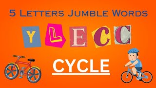 Jumbled Words For Kids  5 Letters Jumbled Words  Spelling With Images [upl. by Crow]