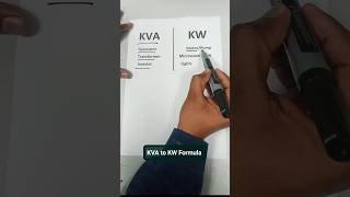 KVA to Kw Formula KVA rating to Kw main kesy tabdil kea ja sakta hy electrical tech technology [upl. by Fawne]