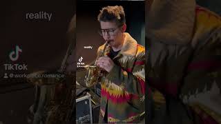 🤭🎷 giant sax vs tiny sax saxophone sax shorts expectationvsreality [upl. by Epner]