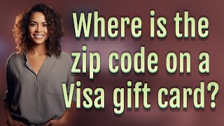 Where is the zip code on a Visa gift card [upl. by Ielarol]