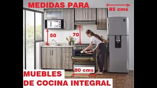 Medidas para muebles de cocina [upl. by Vareck]