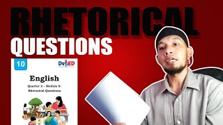 RHETORICAL QUESTIONS  English Grade 10  Explained in Tagalog [upl. by Ritz]