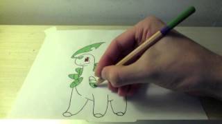 Drawing all the Pokemon Number 153 Bayleef [upl. by Tryck592]