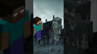 HEROBRINE VS MOB 😈😈😈 shorts minecraft herobrine mobs [upl. by Osner]