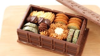 箱ごと食べられるクッキーボックス作ってみた Cookie Box｜HidaMari Cooking [upl. by Nussbaum]