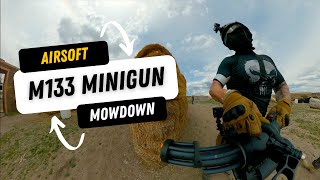 Classic Army m133 Minigun Madness airsoft gameplay [upl. by Spector485]