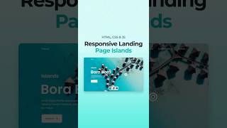 Responsive Landing Page Islands HTML CSS JavaScript [upl. by Slrahc]