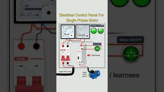 Electrical control panel for single phase motor [upl. by Mureil]