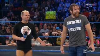 WWE Dean Ambrose James Ellsworth amp AJ Styles AJ S Attacked Dean [upl. by Solahcin465]