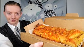 Dominos NEW Pepperoni Stuffed Cheesy Bread Review [upl. by Aleksandr]